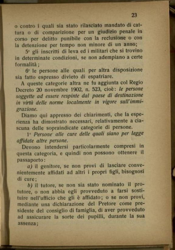 Domande di passaporto per l'estero  : indicazioni pratiche e brevi per norma dei sindaci e segretari comunali  / raccolte da Venosta Alfredo