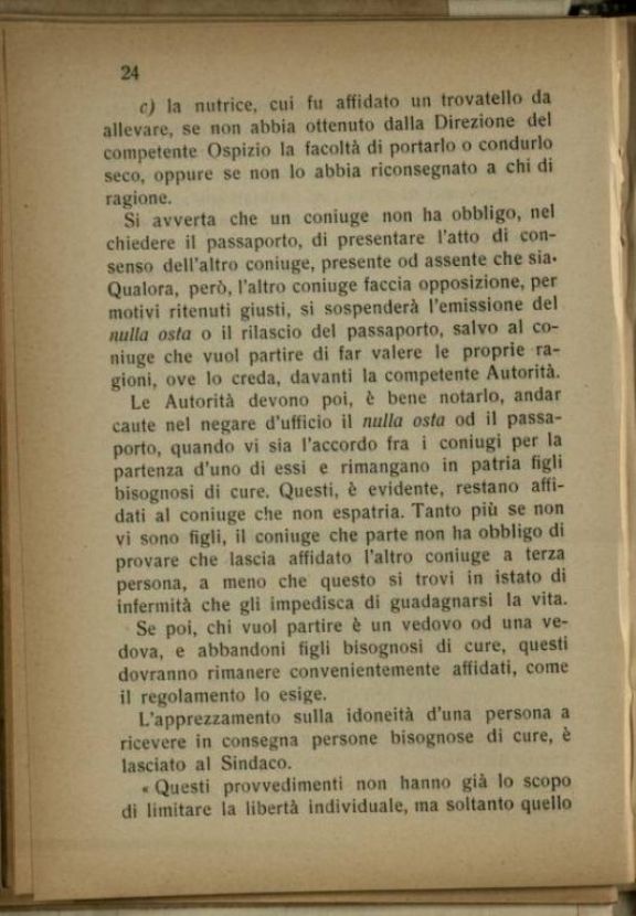 Domande di passaporto per l'estero  : indicazioni pratiche e brevi per norma dei sindaci e segretari comunali  / raccolte da Venosta Alfredo