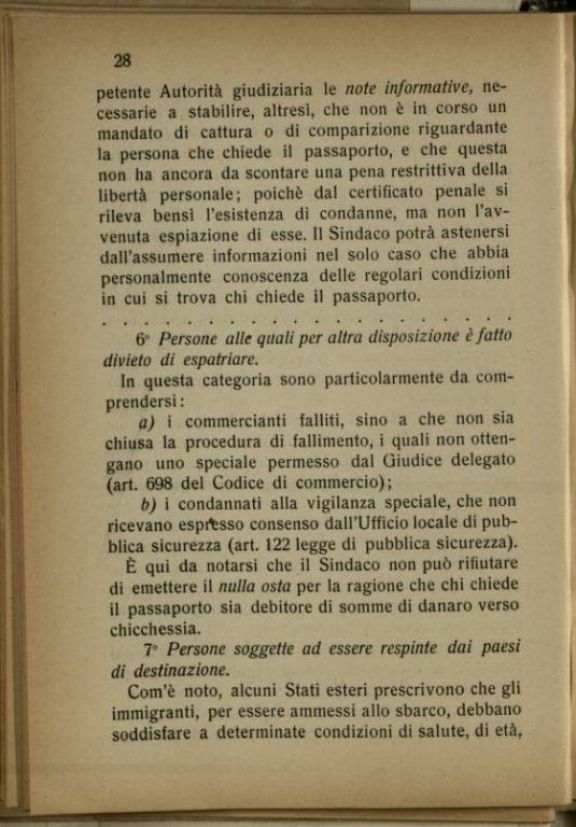 Domande di passaporto per l'estero  : indicazioni pratiche e brevi per norma dei sindaci e segretari comunali  / raccolte da Venosta Alfredo