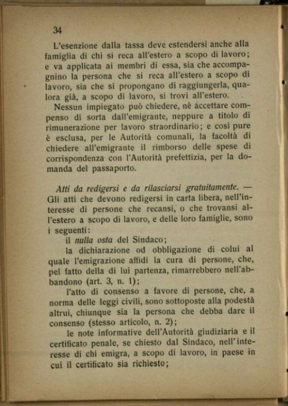 Domande di passaporto per l'estero  : indicazioni pratiche e brevi per norma dei sindaci e segretari comunali  / raccolte da Venosta Alfredo