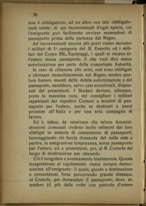 Domande di passaporto per l'estero  : indicazioni pratiche e brevi per norma dei sindaci e segretari comunali  / raccolte da Venosta Alfredo