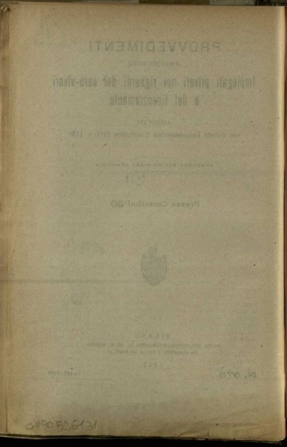 Provvedimenti a favore degli impiegati privati nei riguardi del caro-viveri e del licenziamento, approvati con decreto luogotenenziale 2 settembre 1917, n. 1448