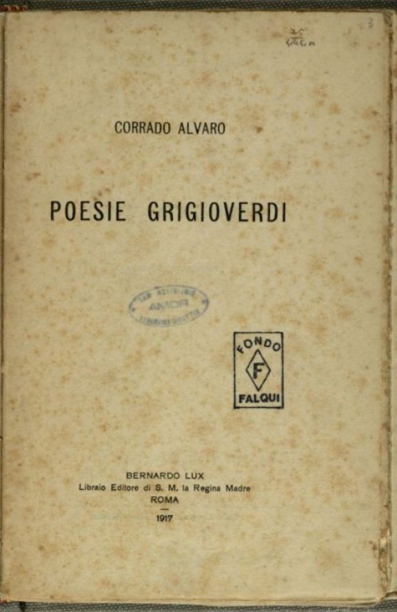 Poesie grigioverdi  / Corrado Alvaro