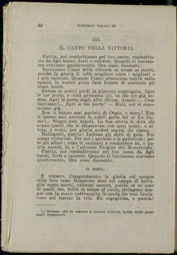 Canti di guerra e d'amore ispirati dalla guerra d'Italia del 1859  / Vittorio Balaguer  ; traduzione e prefazione di Alberto Manzi