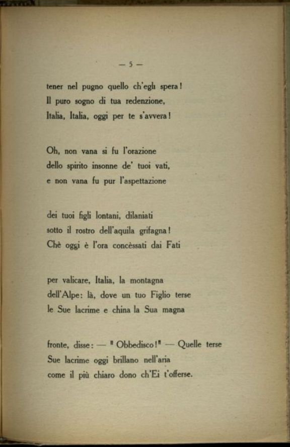 Il *canto della redenzione  / Enrico Del Fabro