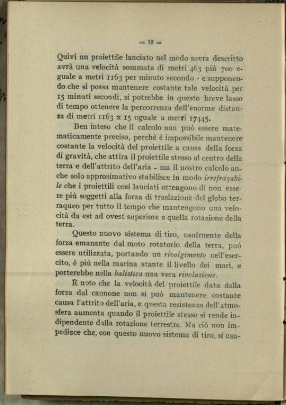 Del moto rotatorio terrestre  : applicazioni e proposte  / Quinto Ogliotti