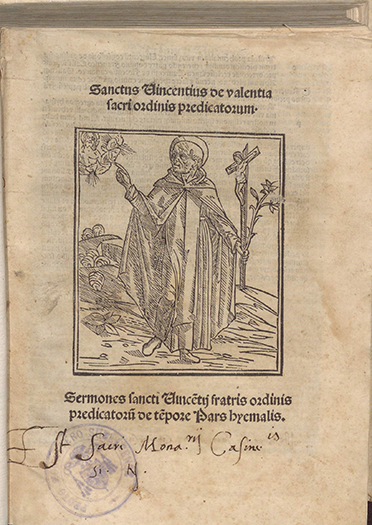 San Vincenzo Ferrer, Sermones de tempore et sanctis [Venezia: 1496]