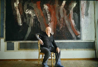 Toti Scialoja - foto di Mimmo Frassineti (fonte: totiscialoja.it)