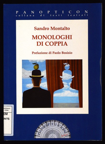 Monologhi di coppia / Sandro Montalto ; prefazione di Paolo Bosisio