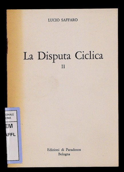 [La disputa ciclica] 2