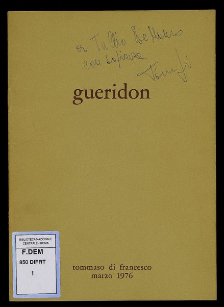 Gueridon / Tommaso di Francesco