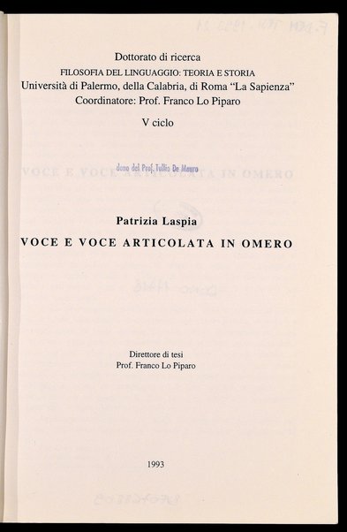 Differenze tra l'uso degli indefiniti moderni e quello degli indefiniti quattro-cinquecenteschi : tesina / a cura di Domenico Russo ; relatore: Francesco Sabatini