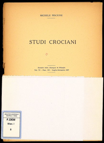 Studi crociani / Michele Biscione