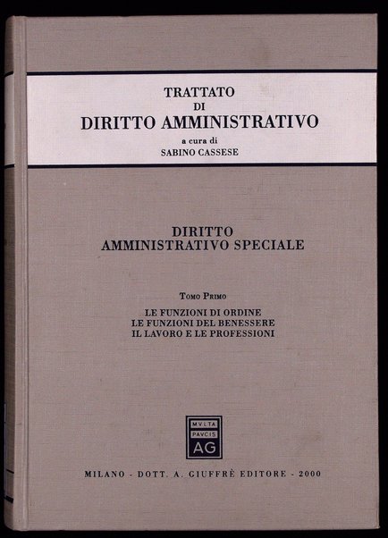 1: Le funzioni di ordine, le funzioni del benessere, il lavoro e le professioni