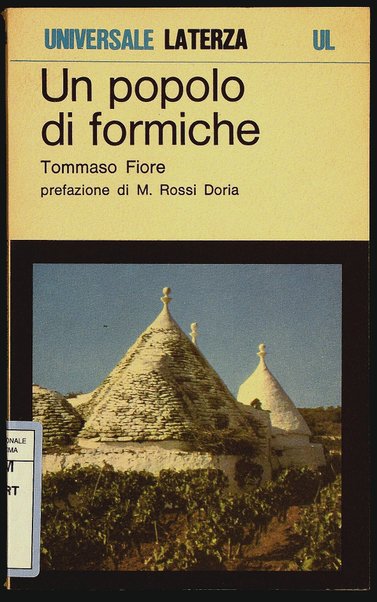 Un popolo di formiche / Tommaso Fiore ; [prefazione di M. Rossi Doria]