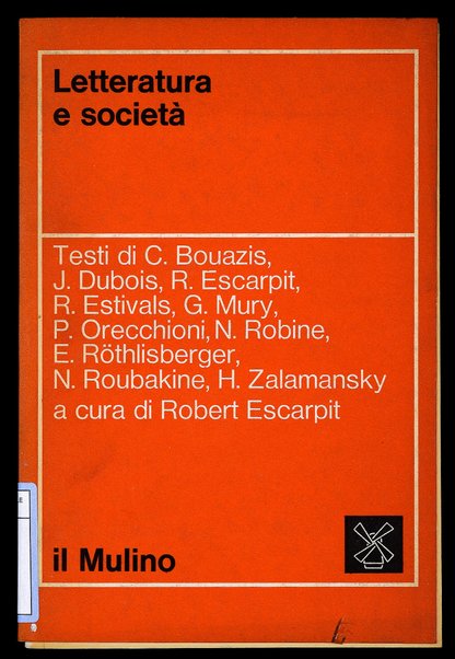 Letteratura e società / a cura di Robert Escarpit