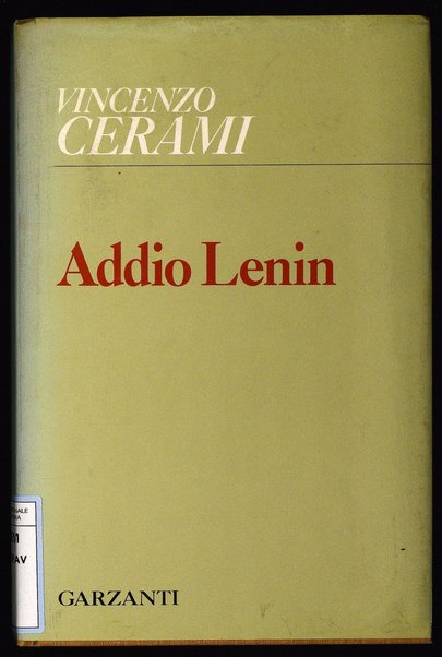 Addio Lenin : (1977-1980) / Vincenzo Cerami