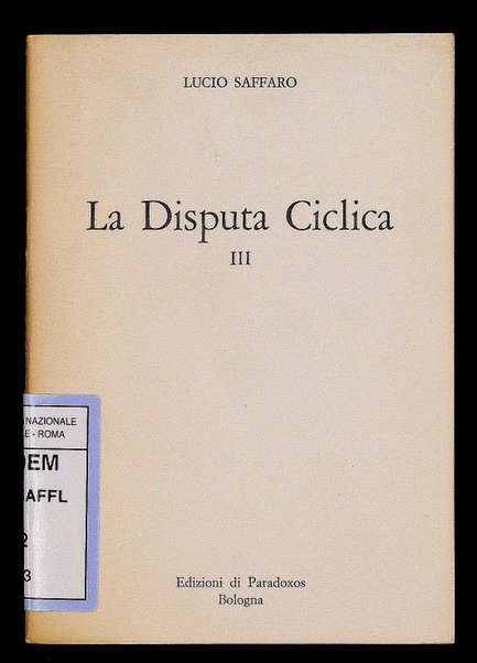 [La disputa ciclica] 3