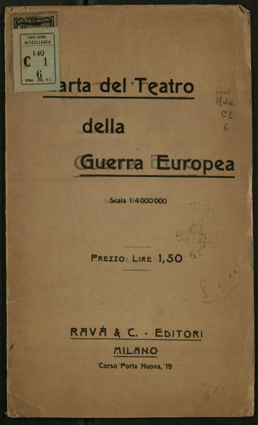 Carta del teatro della guerra europea
