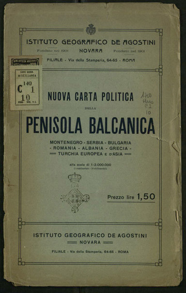 Nuova carta politica della Penisola Balcanica