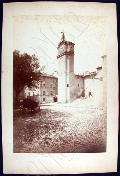 Campanile dell'antico convento dei Cappuccini demolito per il tracciato di via Veneto