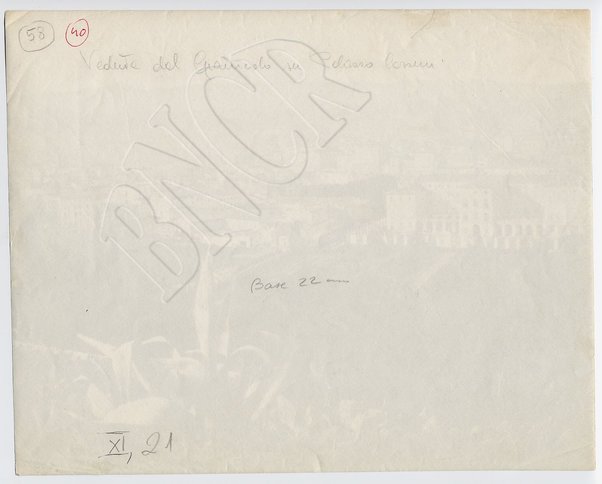 Veduta dal Gianicolo su palazzo Corsini