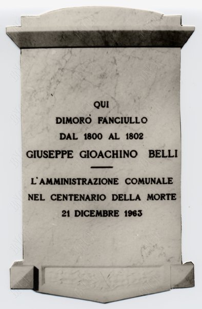 A Giuseppe Gioachino Belli