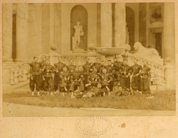 Soldati francesi a villa Medici