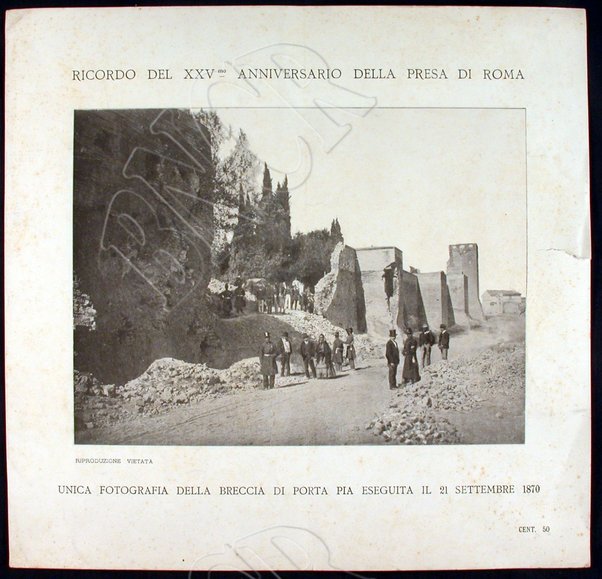 Breccia di Porta Pia. Riproduzione in occasione del XXV anniversario