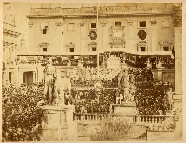 2 ottobre 1871. Festa del Plebiscito in Campidoglio