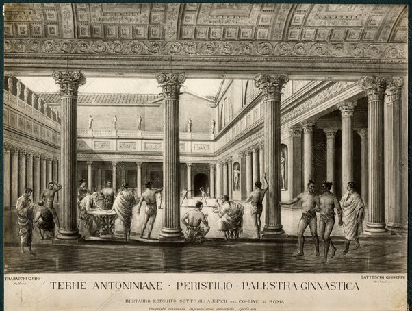 Terme Antoniniane - Peristilio - Palestra ginnica