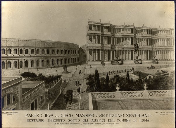 Parte curva del Circo Massimo e Settizonio Severiano