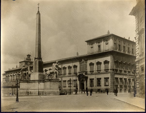 Piazza del Quirinale. La fontana di Monte Cavallo e il Palazzo del Quirinale