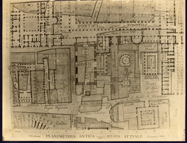 Sistemazione di via di Torre Argentina e via S. Nicola dei Cesarini