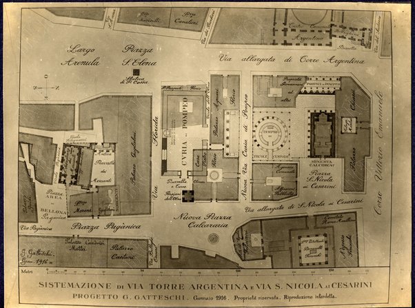 Sistemazione di via di Torre Argentina e via S. Nicola dei Cesarini