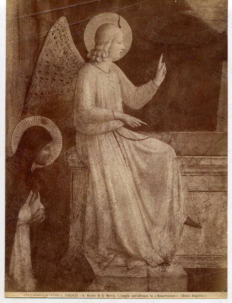Firenze. Museo di San Marco. L'angelo nell'affresco della Resurrezione
