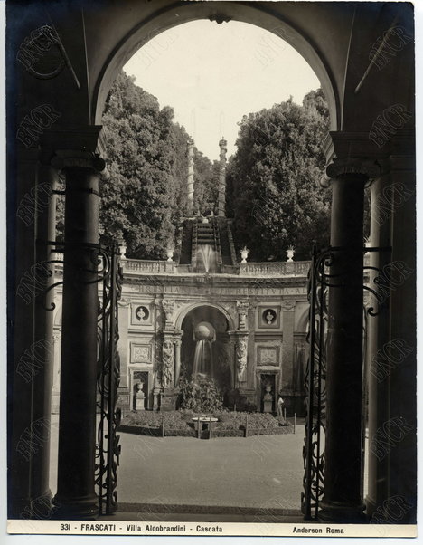 Frascati. Villa Aldobrandini. Cascata