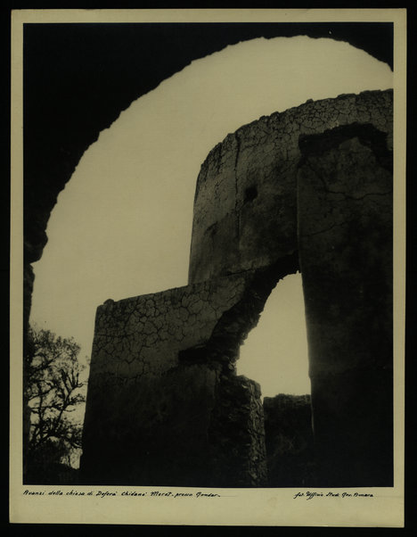 Avanzi della chiesa di Defera' [Dejecia'] Chidanè Meret - presso Gondar