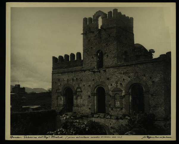 Gondar. Palazzina dell'Imp.ce Mentuab, (prima del restauro iniziato - Dicembre 1938 - XVII)