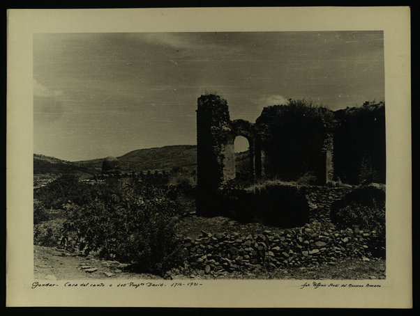 Gondar. Casa del "canto" o dell'Imp.ce David. 1714 - 1721