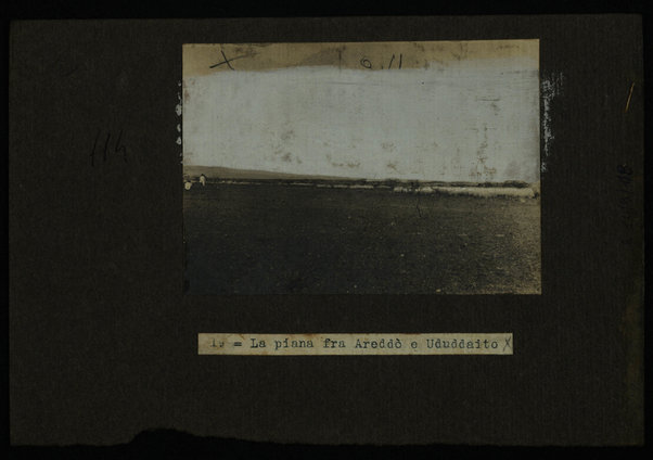 La piana fra Areddò [?] e Ududdaito [?]. 15-26 gen. 1913