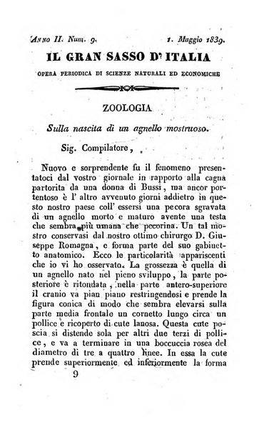 Il Gran Sasso d'Italia opera periodica di scienze mediche ed economiche