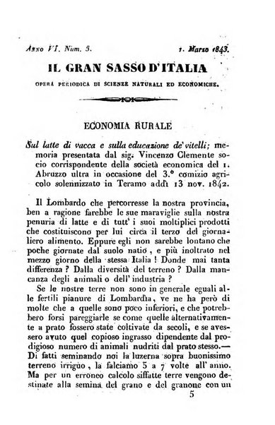 Il Gran Sasso d'Italia opera periodica di scienze mediche ed economiche