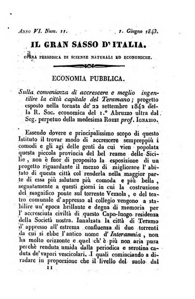 Il Gran Sasso d'Italia opera periodica di scienze mediche ed economiche