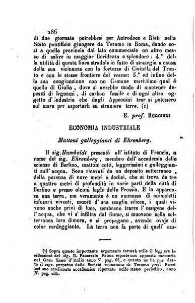 Il Gran Sasso d'Italia opera periodica di scienze mediche ed economiche