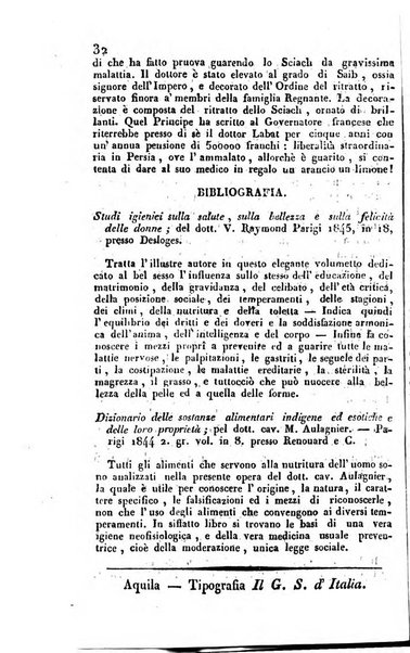 Il Gran Sasso d'Italia opera periodica di scienze mediche ed economiche