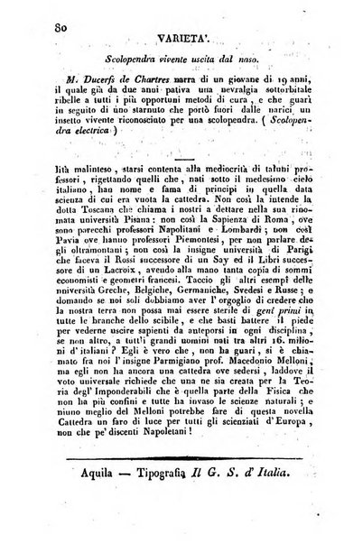 Il Gran Sasso d'Italia opera periodica di scienze mediche ed economiche