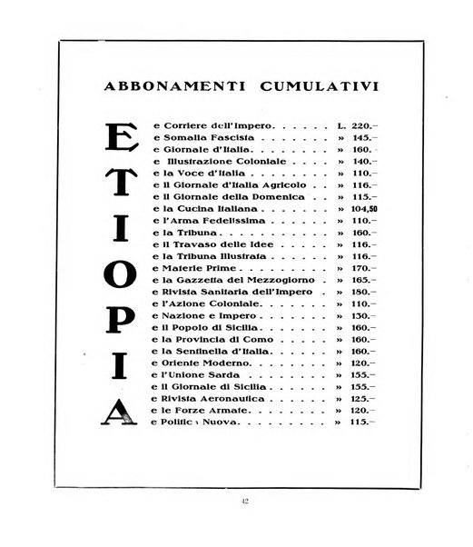 Etiopia rassegna illustrata dell'Impero