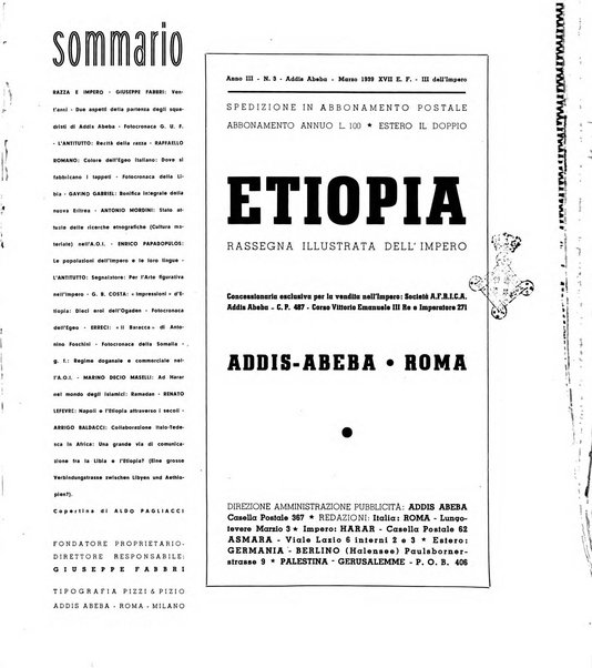 Etiopia rassegna illustrata dell'Impero