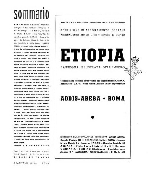 Etiopia rassegna illustrata dell'Impero